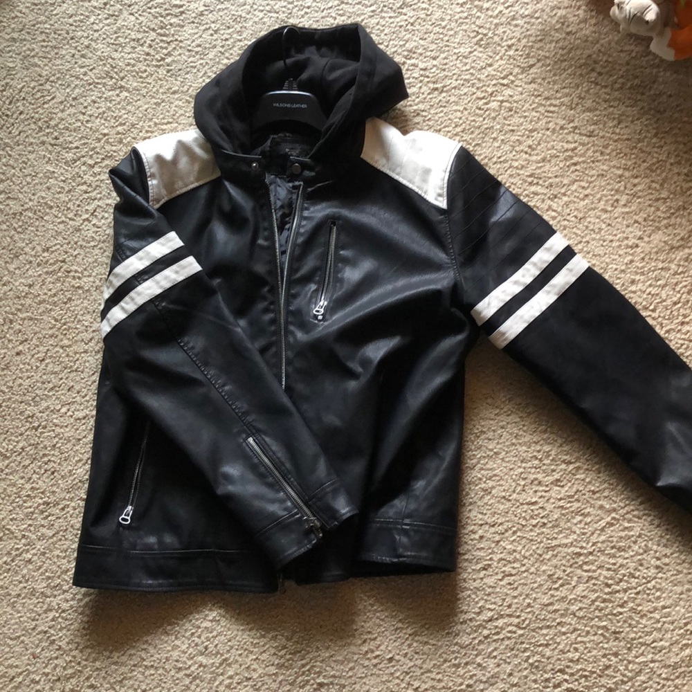 Wilson leather motorcycle jacket